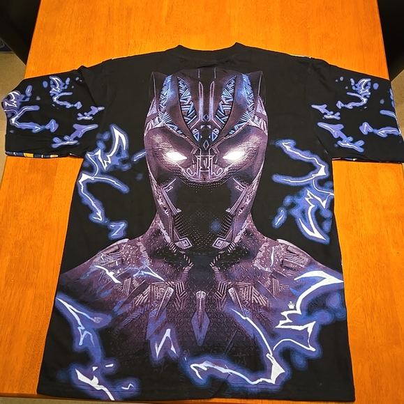 BLACK PANTHER AOP T Shirt Size XL MARVEL Avengers Movie Modern Boot - Picture 2 of 2